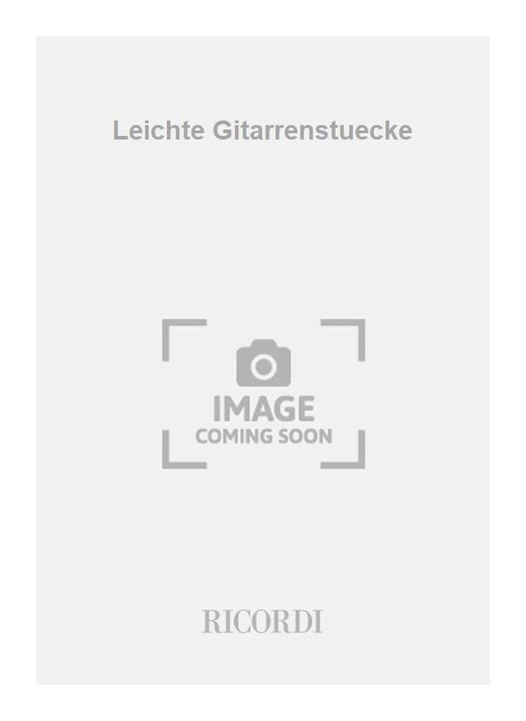 Leichte Gitarrenstuecke
